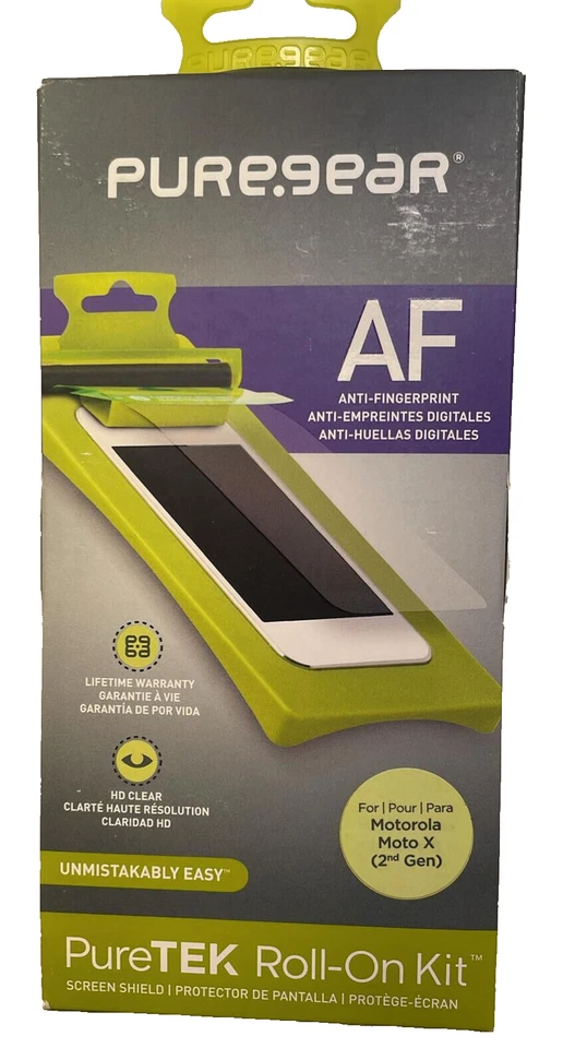 Kit protector de pantalla enrollable Puregear PureTek para Moto X 2da generación - transparente Foto 2 de 3