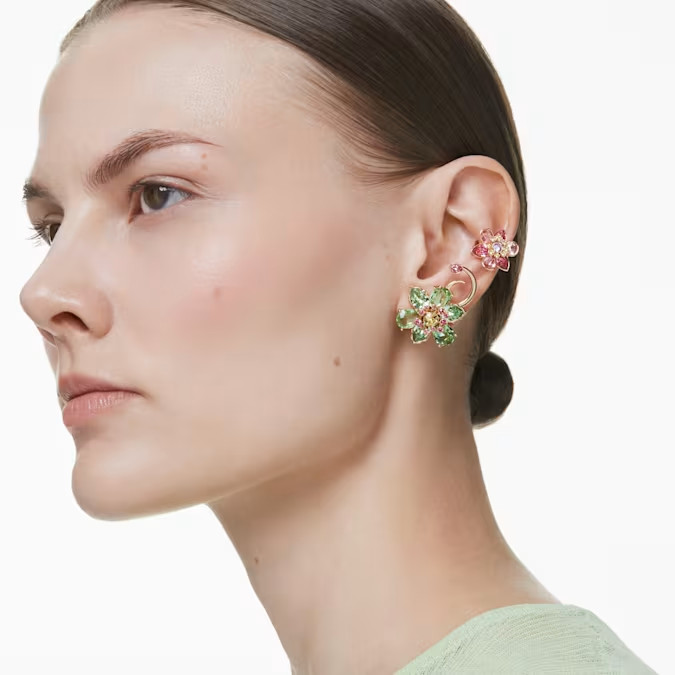Swarovski Idyllia Ear Hook Set 3 Asymmetric Design Mixed Cut View 5