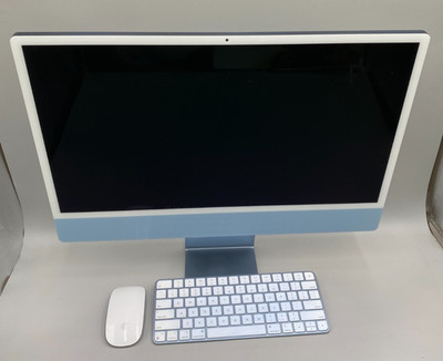 Apple iMac 24'' A2874 M3 Two Ports Apple M3 4.05GHz 256GB SSD 8GB RAM Blue Good
