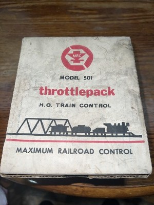MRC Model 501 Throttlepack HO Scale Model Train Railroad Control with Box