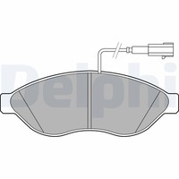 Delphi LP2498 Bremsbelagsatz,Scheibenbremse FüR CitroëN,Fiat,Opel,Peugeot,Opel