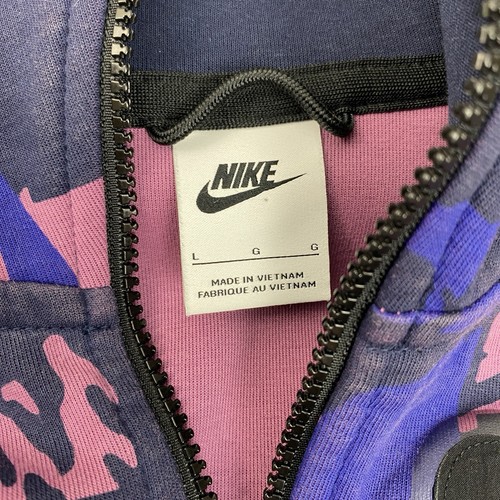 Nike Sportswear Tech Fleece Men's Full-Zip Hoodie Patterned ,Style: DM6456-507 - Picture 9 of 10