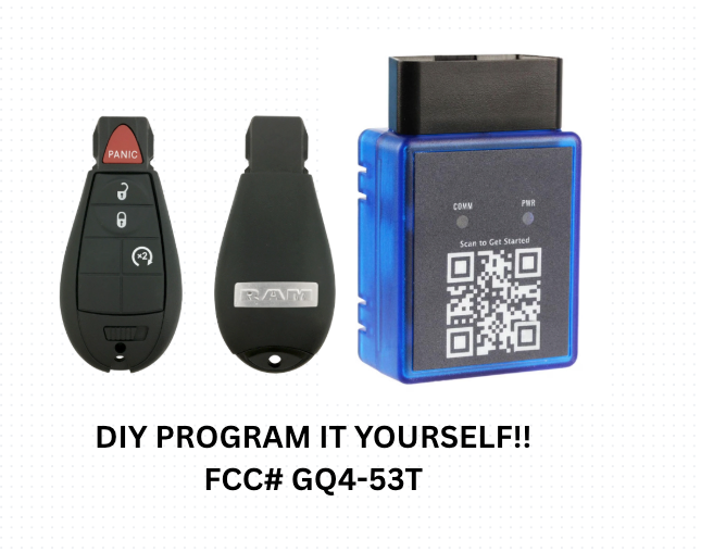 DIY Mint OEM Fobik For 2013-2017 DODGE RAM 1500 REMOTE GQ4-53T