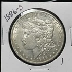 New Listing1886-S MORGAN SILVER DOLLAR, XF/AU DETAILS