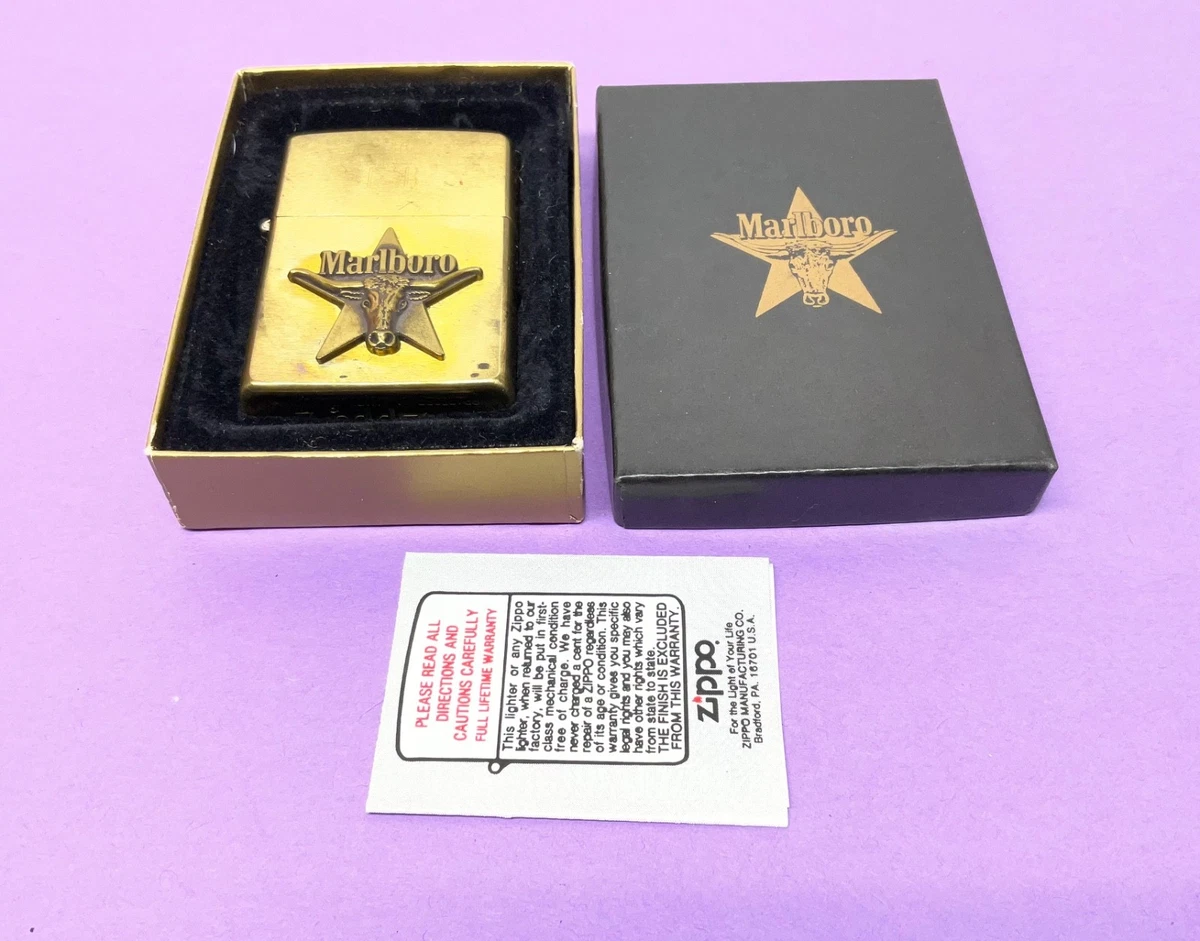 Marlboro Brass Lighter In Collectible Zippo Cigarette Lighters for