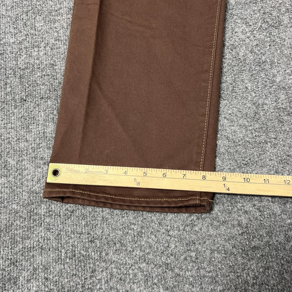 Женские джинсы Levis 27 коричневые с грудной клеткой прямые до лодыжки с высоким подъемом на пуговицах - Изображение 2 из 4