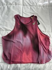 Nike Women  s AeroSwift Dri-FIT ADV Racing Cropped Tank Top L IF1627-532 MSRP 90