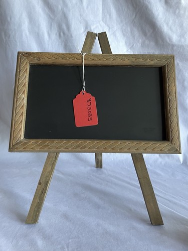 Framed Wooden Tabletop Chalkboard Easel Stand Natural 12x8” Wedding Party - Picture 16 of 18