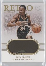 2019-20 Panini National Treasures Retro Materials Prime 6/25 Ray Allen HOF ib1