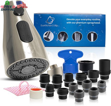 Kitchen Faucet Head Replacement Pull-Down Sprayer for Moen, Delta 3-Mode Sink