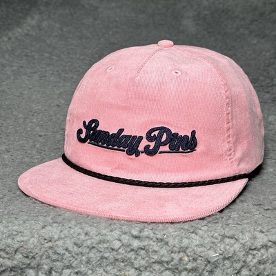 New Adidas Sunday Pins Pink Golf Soft Corduroy Rope Hat Sample Rare NWT