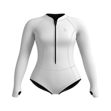 Kmt Wetsuit For Women Womens Long Sleeve Shorty Wet Suits 2Mm Front Zipper