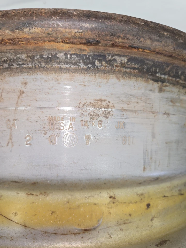 Pontiac Rally 1969-75 llanta 11 14x6 código JK JA GTO Lemans Firebird OEM GM Foto 4 de 4