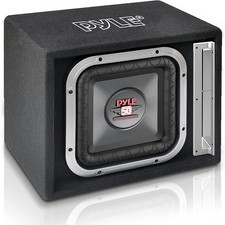 Contenitore subwoofer ventilato posteriore Pyle PLSQ10BS 10" serie singola 800W potenza massima