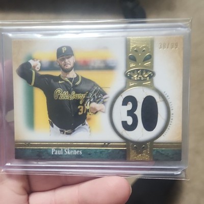 2026 Topps Tier One Paul Skenes #JNR-PS Jersey Number Relic 30/99 Pirates