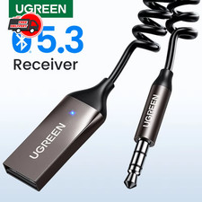 Wireless Bluetooth Receiver 3.5mm AUX Audio Stereo Music Hands Free Car Adapter