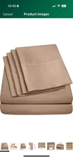 Sweet Home Collection 1500 Count Microfiber 6 Piece Sheet Set King, Taupe 