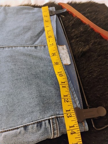 Free People Flared Bell Bottom Denim Jeans Elastic Waist Pull On Womens Jeans 25 - Picture 12 of 13