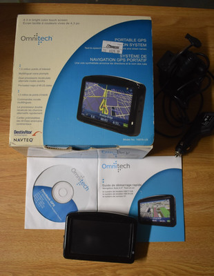 Omnitech Portable GPS Navigation Sys. 4.3'' All-in-One Car Navigator Model 16878