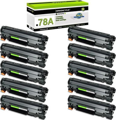 GREENCYCLE 10PK CE278A 78A Toner Cartridge Fits For HP LaserJet P1606dn M1536dnf
