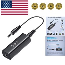 Upgraded Ground Loop Noise Isolator, Noise Filter for Car Audio/Home Stereo S...