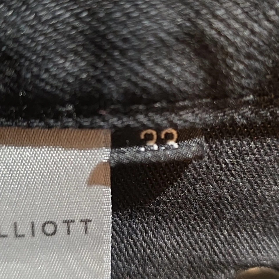Pantalones de mezclilla John Elliott 33x27 The Daze para hombre negros botones mosca Japón Foto 4 de 4