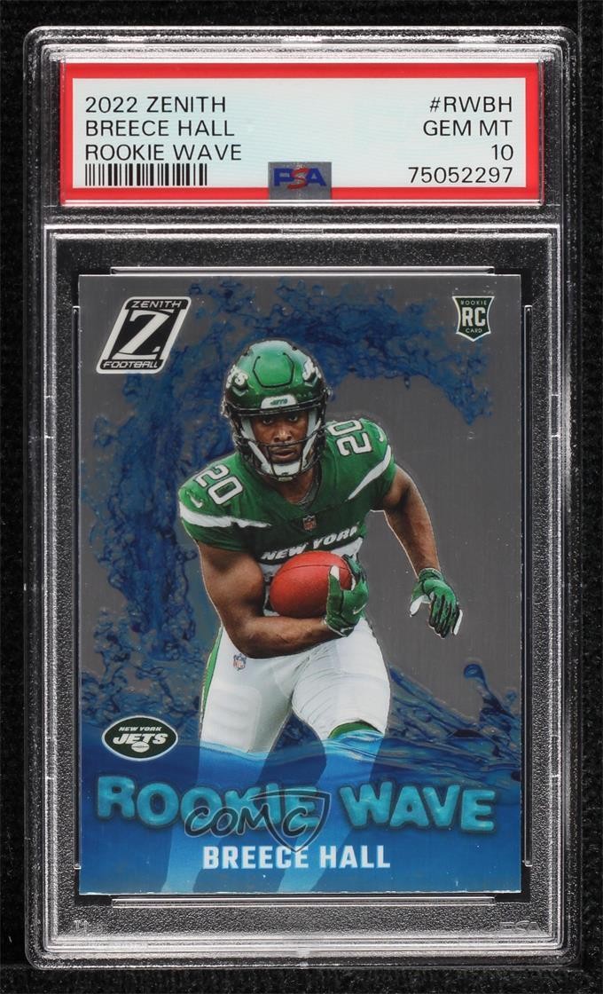 2022 Panini Zenith Rookie Wave Breece Hall #RW-BH PSA 10 GEM MT RC 0h5h