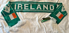 IRELAND SCARF NEW WITH TAGS 3 LEAF CLOVER FLAG SHAMROCK VINTAGE FOOTBALL SOCCER