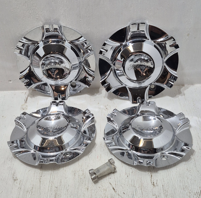 #ad #ad Set of 4 Milanni Center Cap Hub Rim Chrome Replacement USED AS IS Car Parts $49.99