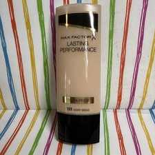 Max Factor Lasting Performance Foundation #101 Ivory Beige Full Size  Brand New