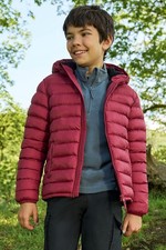 Mountain Warehouse Kids Padded Jacket Lightweight Fur Lined Children Winter Coat