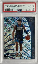 Anthony Edwards Rookie /100 2020 Panini Revolution Basketball Cosmic PSA 10