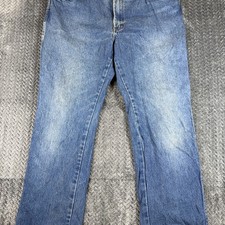 Dickies Jeans Mens 38x30 Relaxed Fit Straight Leg Dark Wash Blue Denim Workwear