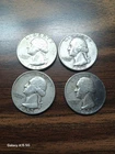 1952–1964 Washington Silver Quarters Lot (4 Coins) – 90% Silver – Circulated