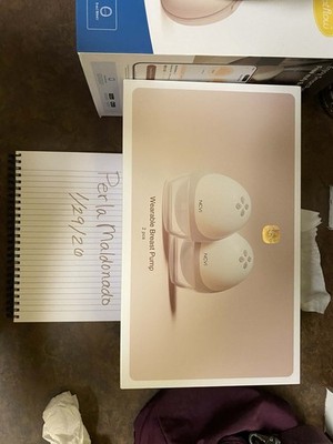 NCVI Wearable Hands-Free Breast Pump White 2 pcs Pack of 2 Electric Portable