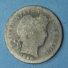 1896 O Barber Dime 10C, silver, circulated
