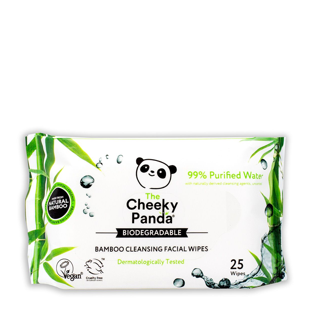 The Cheeky Panda Bamboo Facial Cleansing Wipes Coconut Scented - Image 5