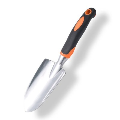 Garden Shovel Hand Trowel Mini Tools Cast-Aluminum Heavy Orange