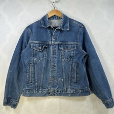 Vintage 70s 80s Denim Western Jacket Made in USA Size 42