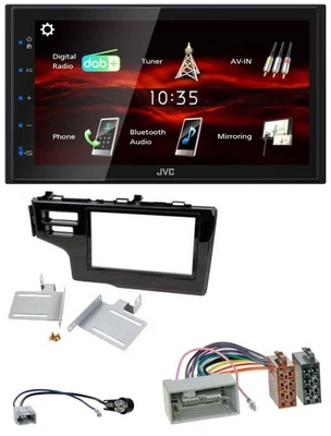 JVC USB Bluetooth MP3 DAB 2DIN Autoradio für Honda Jazz Fit 2013-2020 schwarz - Bild 1 von 4