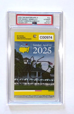 RORY MCILROY SIGNED 2025 MASTERS SUNDAY FINAL ROUND TICKET SLAB ANGC PSA/DNA 9