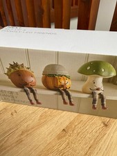 Next set of 3 Multicoloured Dangly Leg ornaments/home decor accessories bundle 