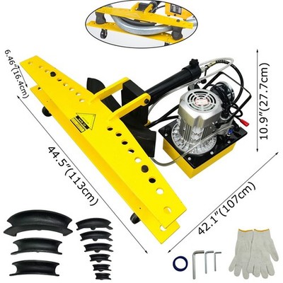 110V Split Type Electro-hydraulic Round Pipe Tube Bending Machine with 10 Dies