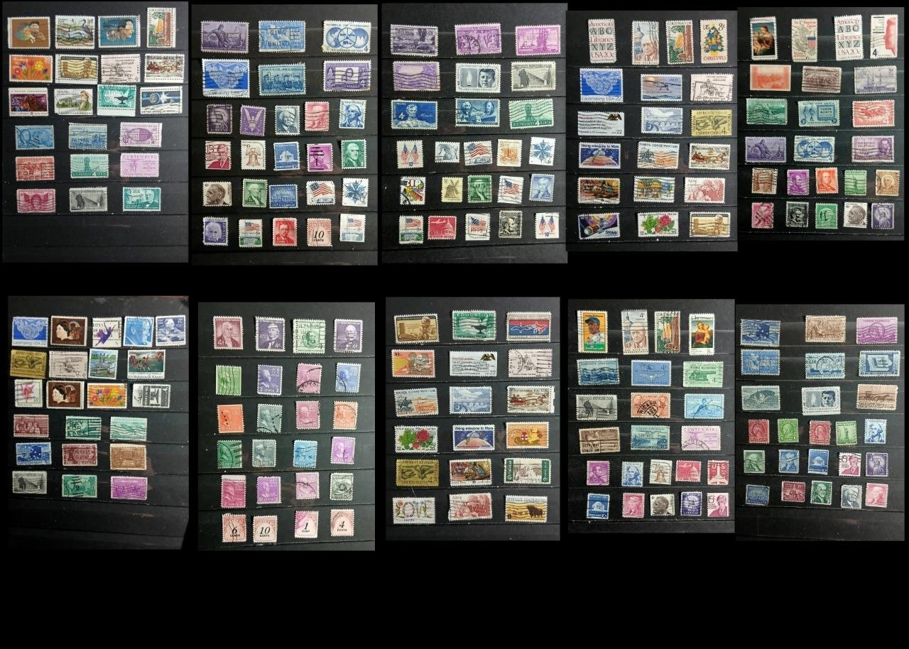 Large Stamp Collection From United States - Most Of The Stamp Are Different