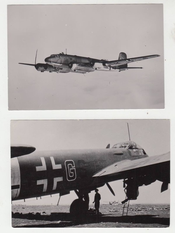 WORLD WAR ll ~ GERMAN JUNKERS JU-88 & GERMAN MEDIUM BOMBER? ~ (2-PHOTOS)-1944