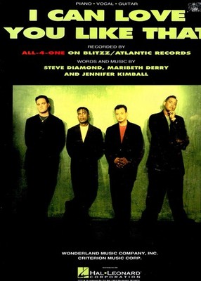 I Can Love You Like That, by Diamond, Derry, & Kimball, Piano/Vocal/Guitar