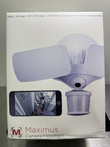 Maximus Motion-Activated 1080P Full HD LED Floodlight Camera , 2 Way Communicate