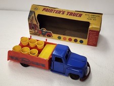 HTF 1951 IDEAL No. 3073 Painter's Truck w/ Complete 15 piece Paint Kit Box B11