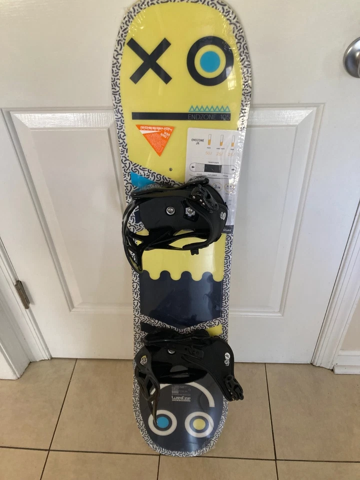 New Freestyle All-Mountain 105cm Snowboard & Rossignol Rookie JR bindings (XS) - Image 2 of 4