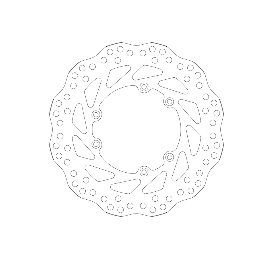 Brake Disc for HONDA CR 500 R 1995-2001 Front Upgrade SBS — 第 2/4 张图片